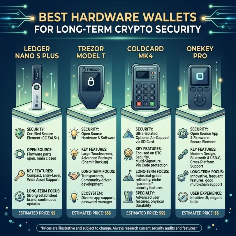 Best Hardware Wallets for Long-Term Crypto Security