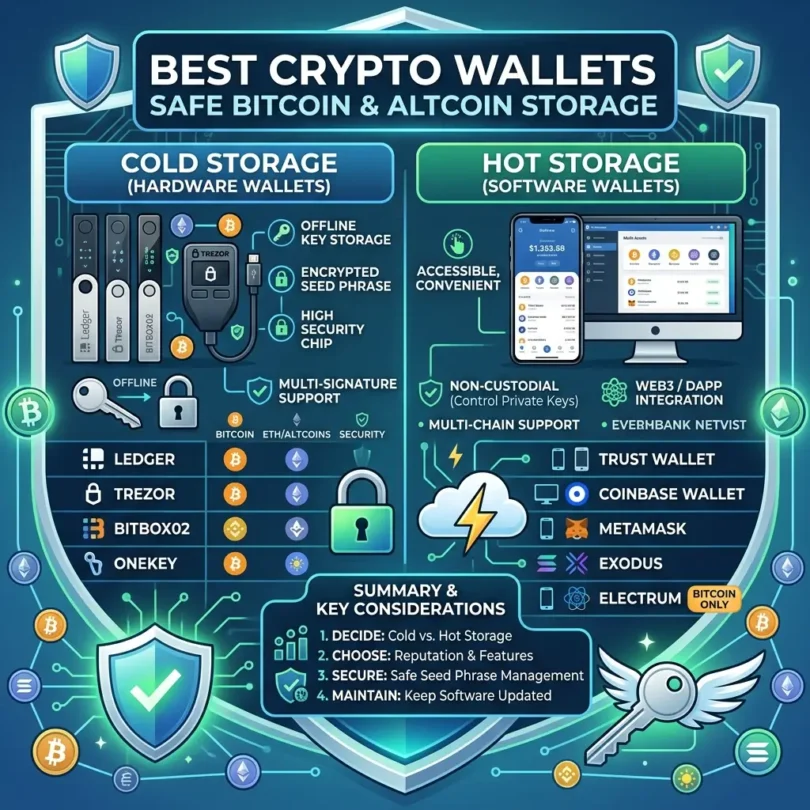 Best Crypto Wallets for Safe Bitcoin and Altcoin Storage